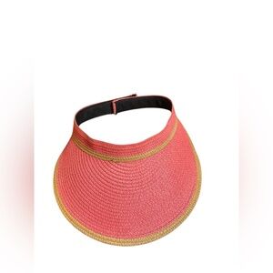 Jane & Berry Women’s Hat Company Visor with Contrast Color Stripe
